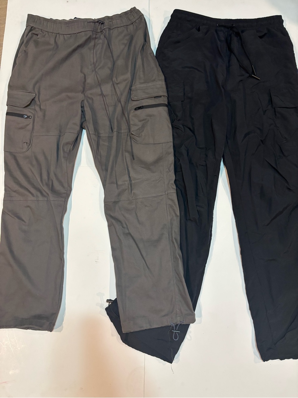 Lot of 2 Men’s Cargo Joggers Brooklyn Cloth 2XL/ American Stitch Large